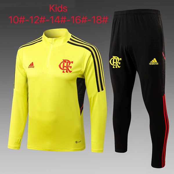 Ninos Chandal Flamengo 2022 2023 Amarillo Negro